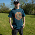 Nomad Sari Stonewashed Cotton Tee | Stay Wild Moon Child | Blue | Large