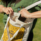 Nomad Sari Iconic Toni Tote Bag - Bee Kind - Natural 10oz