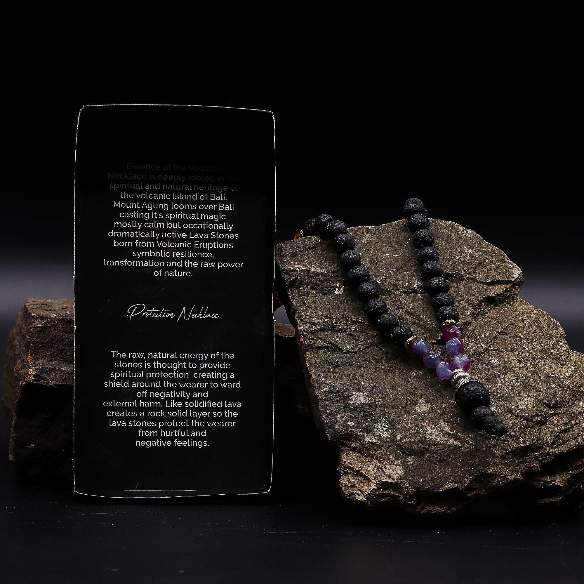 Grounding Lava Stone Necklace | Embracing the Dark Side
