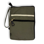 Canvas Large Laptop Pouch - Olive