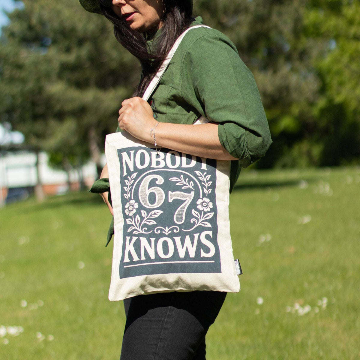 Nomad Sari Iconic Toni Tote Bag - Nobody Knows 67 - Natural 10oz