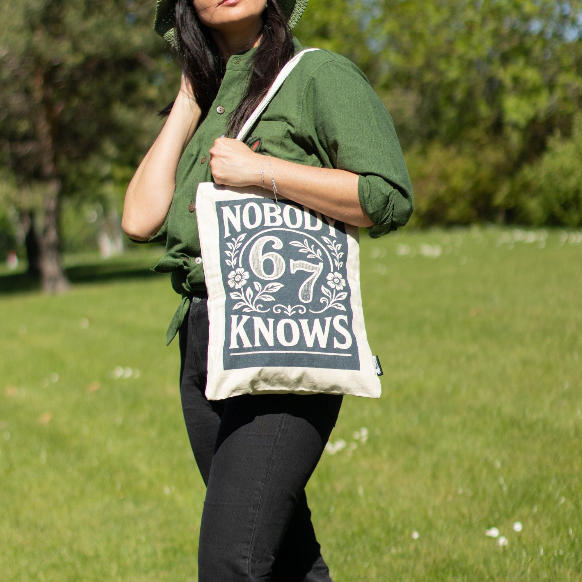 Nomad Sari Iconic Toni Tote Bag - Nobody Knows 67 - Natural 10oz