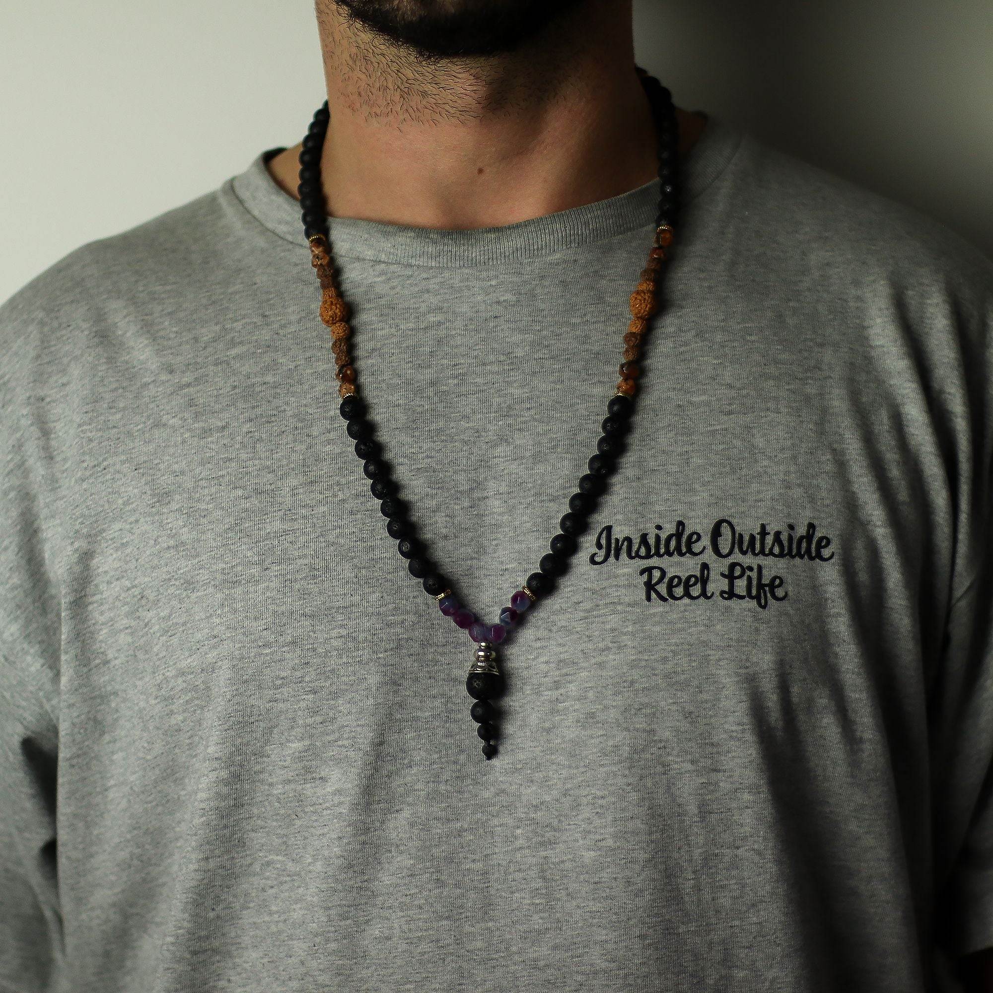 Grounding Lava Stone Necklace | Embracing the Dark Side