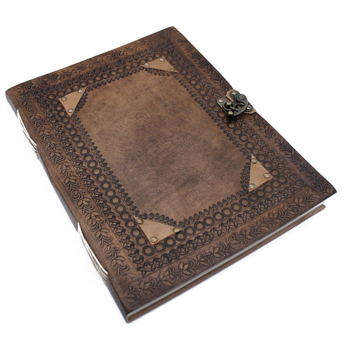 Artisan Customisable Leather Visitor Book | 10x13"