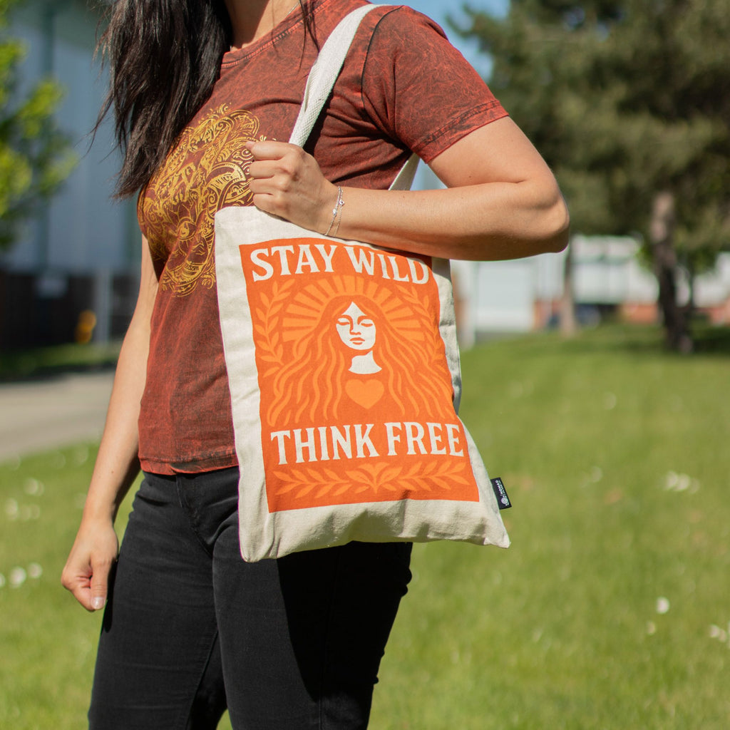 Nomad Sari Iconic Toni Tote Bag - Stay Wild - Natural 10oz