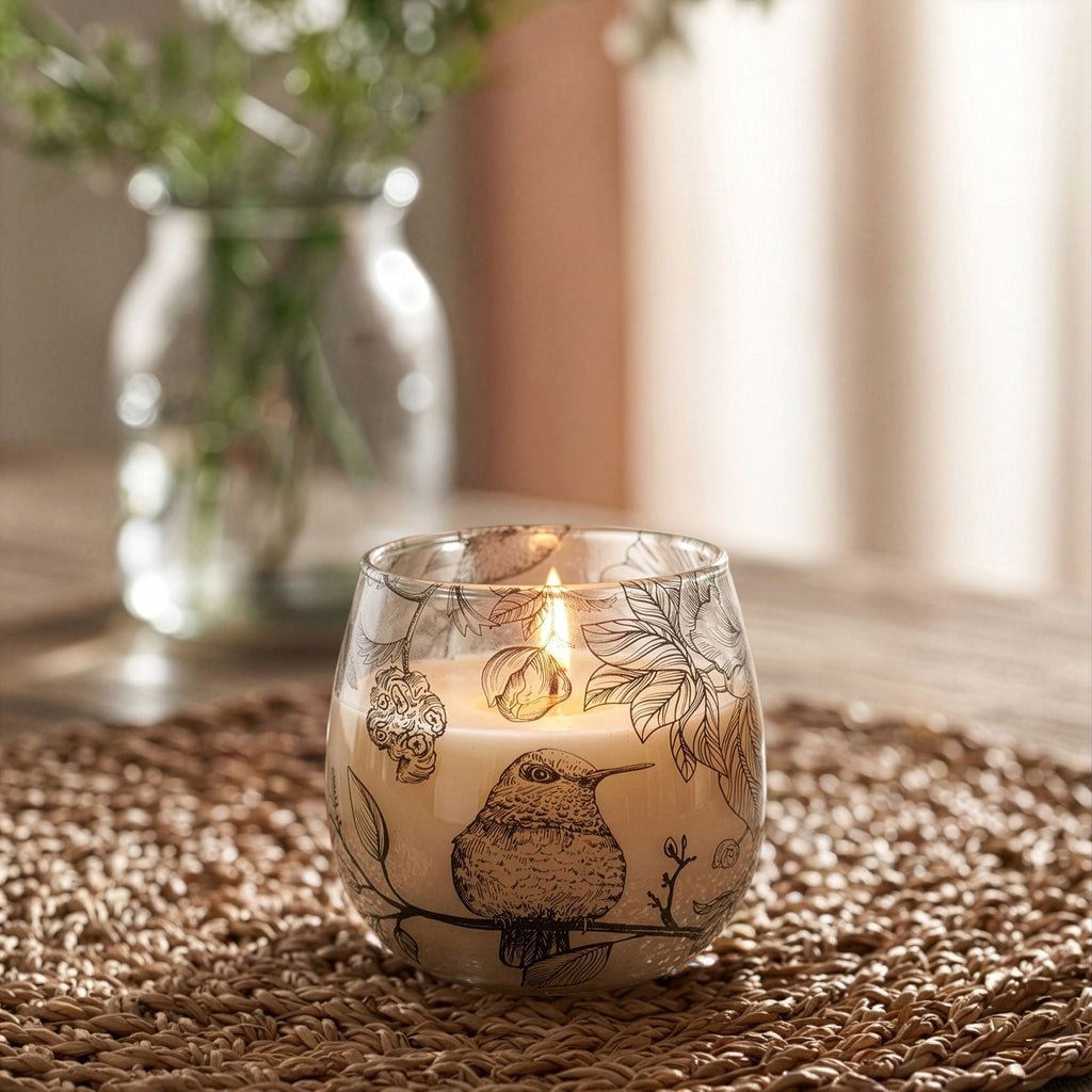 Artisan Small Glass Jar Candles | Drawn by Flame