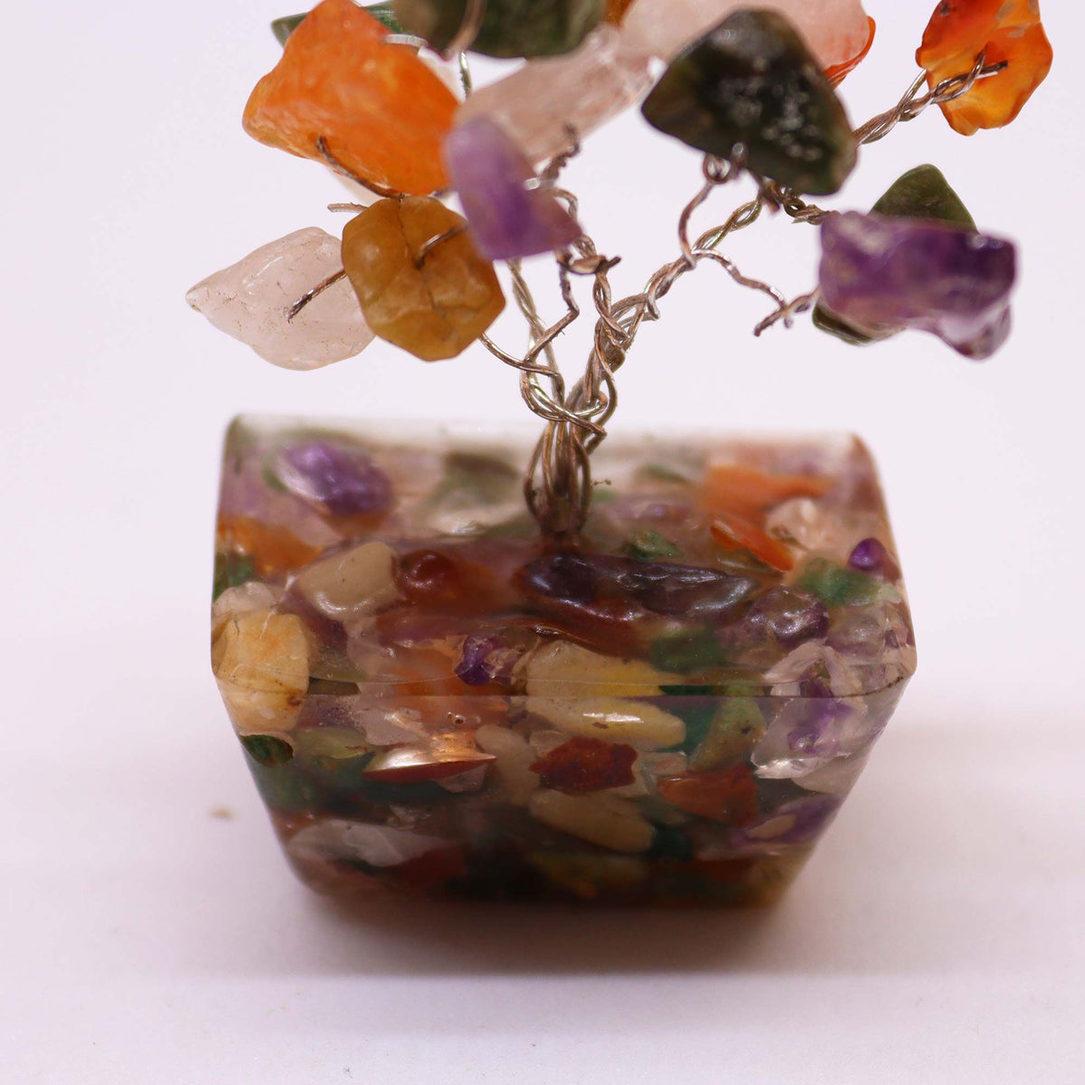 Mini Stones Mini Gemstone Tree on Orgonite Base - Multi Stones 15 – Anāsha