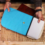 13 inch Laptop Padded Pouch - Crazy Yellow - 14oz Stonewash