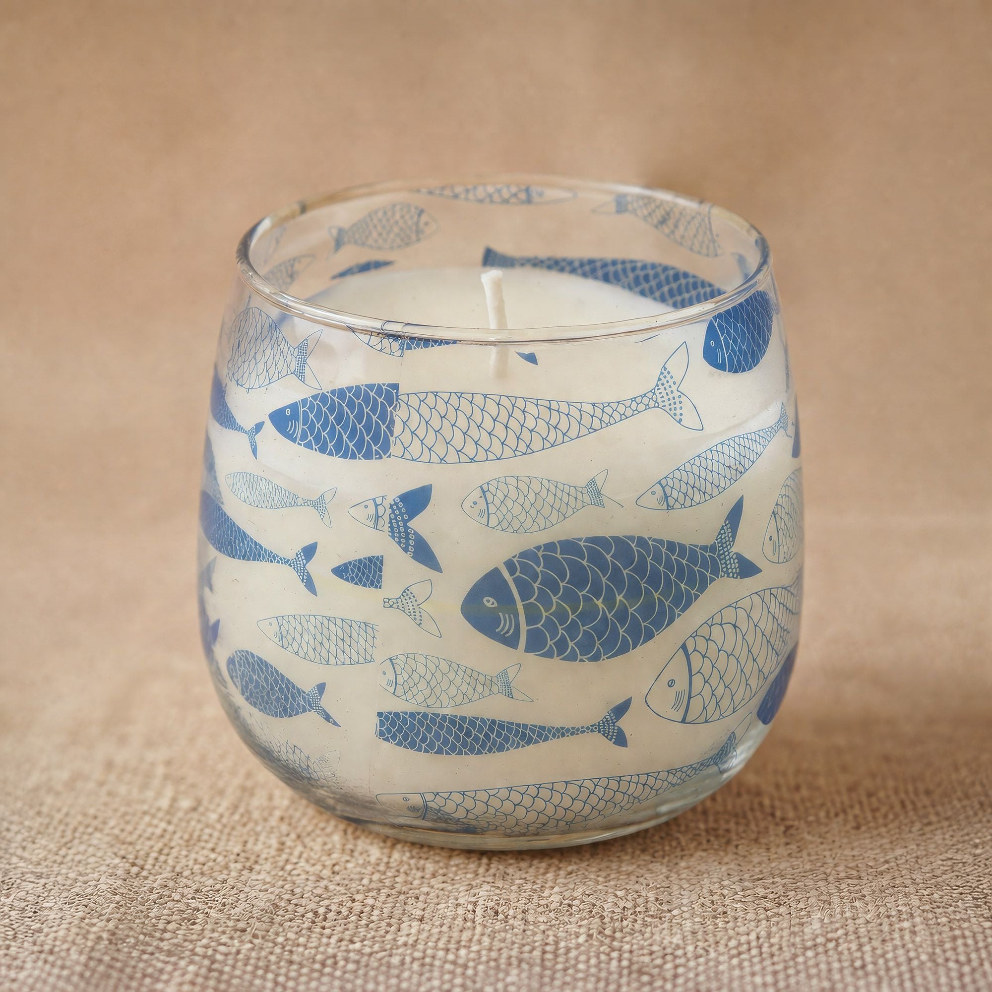 Artisan Medium Glass Jar Candles | Seabreeze