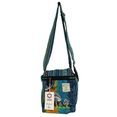 Artisan Green Mushroom Hemp Party Bag