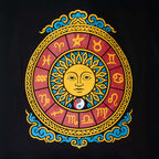 Iconic Classic Tote Bag - Zodiac Sun - Black 6oz