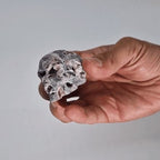Calcite Geode Carved Skull