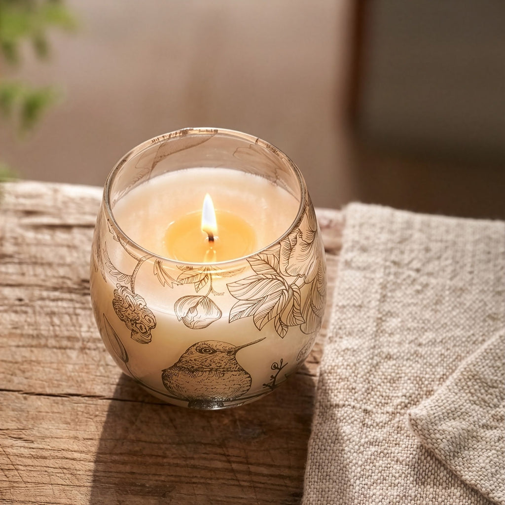 Artisan Small Glass Jar Candles | Drawn by Flame