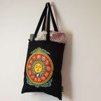 Iconic Classic Tote Bag - Zodiac Sun - Black 6oz