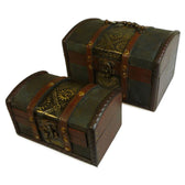 Artisan Metal Embossed Colonial Box | Set of 2