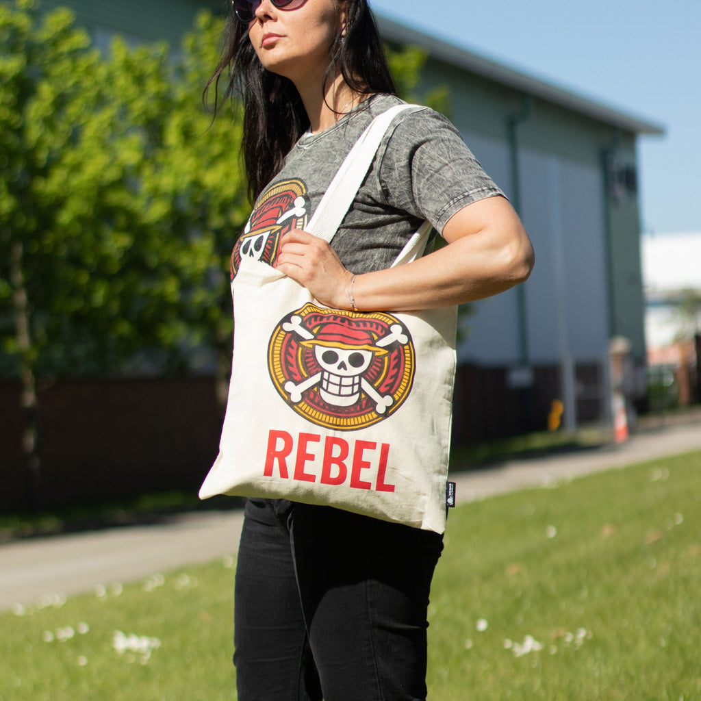Nomad Sari Iconic Basic Tote Bag - REBEL - Natural 4oz