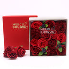 Artisan Square Box | Classic Red Roses
