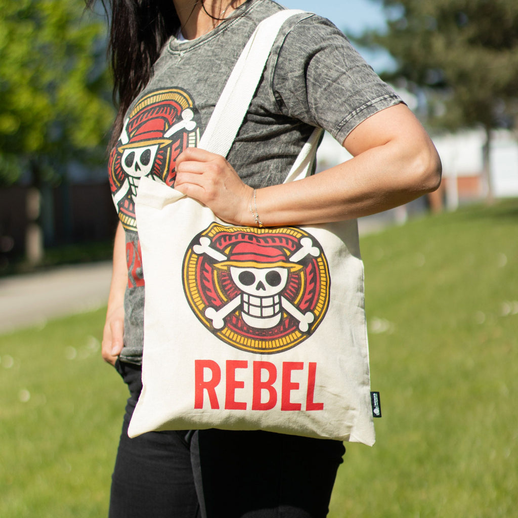 Nomad Sari Iconic Basic Tote Bag - REBEL - Natural 4oz