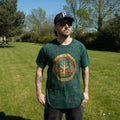 Nomad Sari Stonewashed Cotton Tee | Tree of Life | Green | Large
