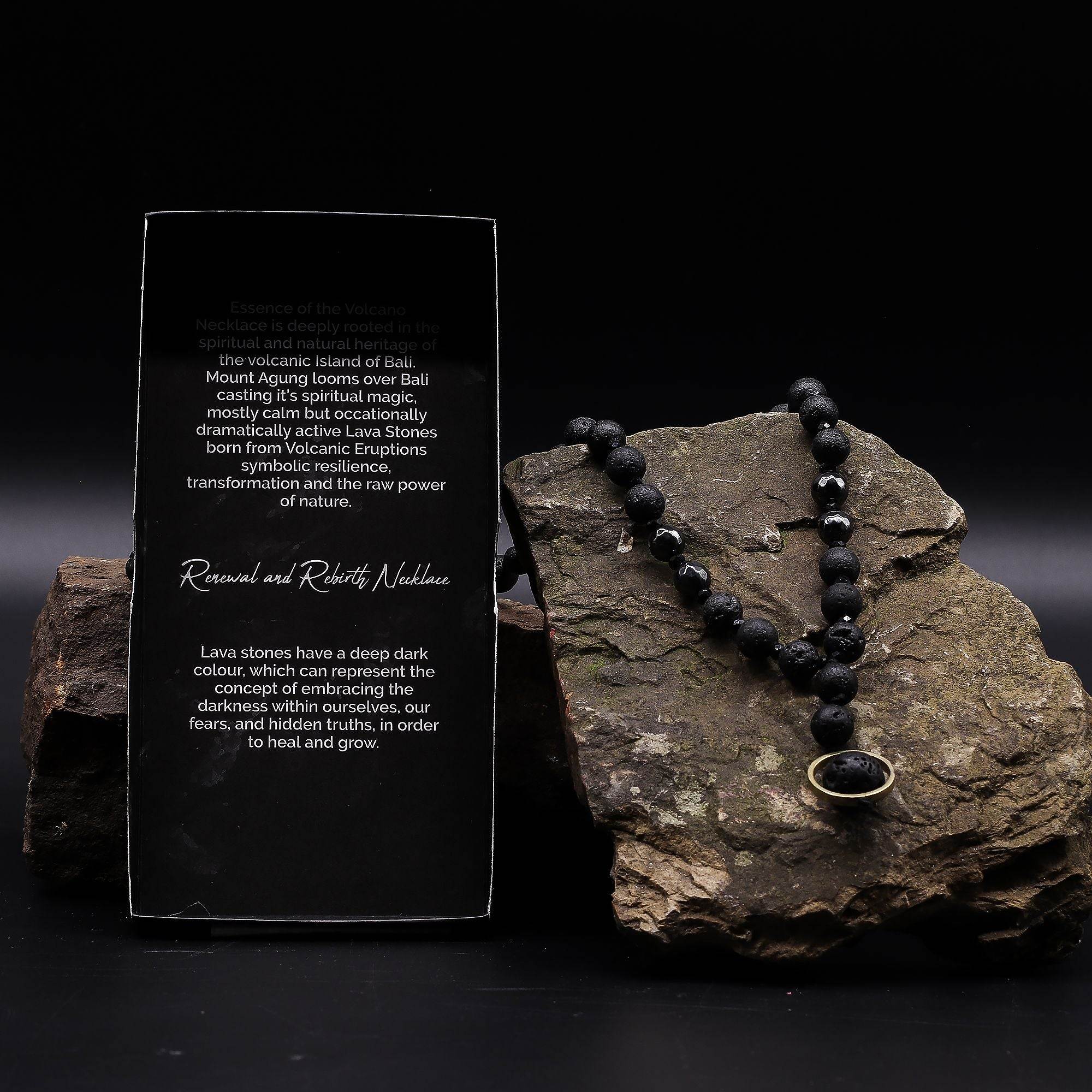 Grounding Lava Stone Necklace | Renewal & Rebirth
