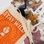 Nomad Sari Iconic Toni Tote Bag - Stay Wild - Natural 10oz