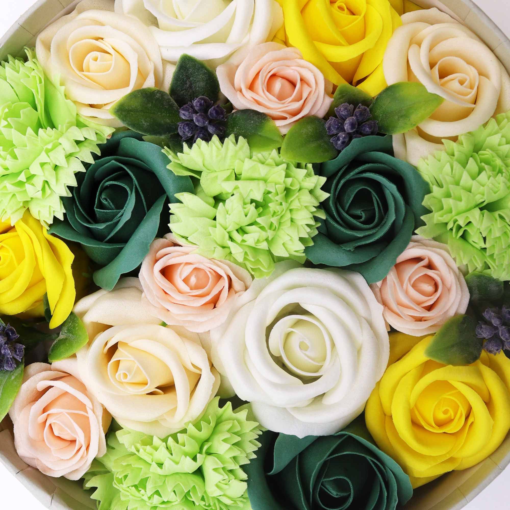 Artisan Round Box | Spring Celibrations | Yellow & Greens