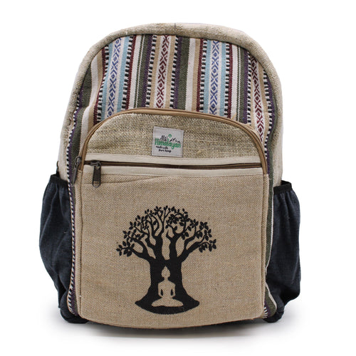 Artisan Bodhi Tree Hemp Backpack | Large
