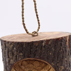 Tree Trunk Face - Bird House - Wise Owl