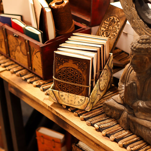 Artisan Esoteric Leather Notebook Set | 15x11.5cm
