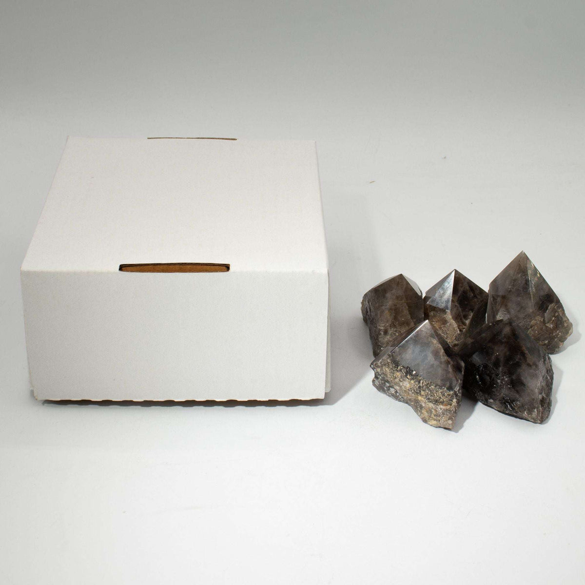 Gemstone Top Polished Points - Smoky Quartz (approx 5-6 pieces)