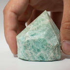 Gemstone Top Polished Points - Indian Amazonite (approx 5-6 pieces)
