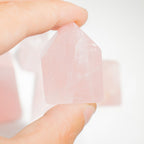 Gemstone Points approx 6cm (0.5KG) - Indian Rose Quartz (approx 8 pieces)