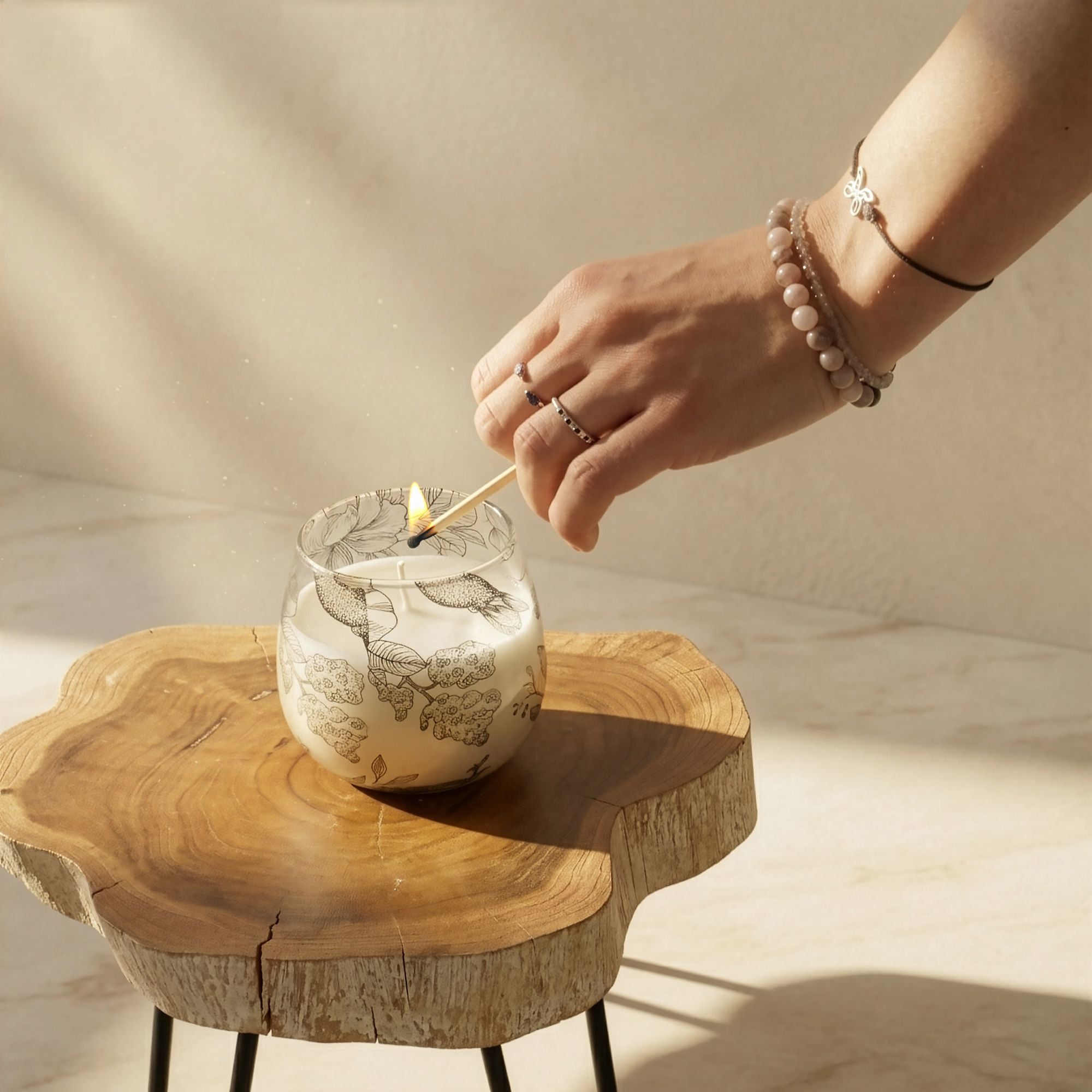 Artisan Small Glass Jar Candles | Drawn by Flame