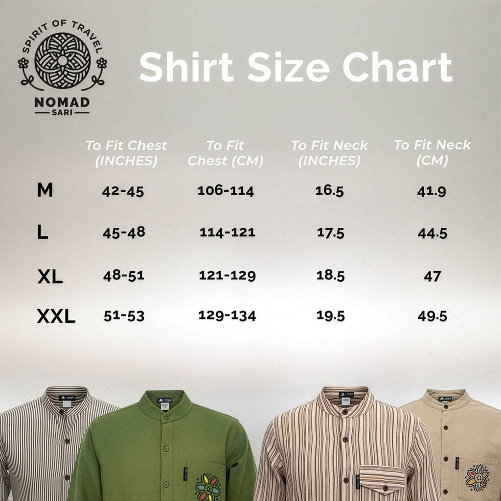 Nomad Sari Kathmandu Shirt - Stone - XXL