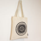 Nomad Sari Iconic Basic Tote Bag - Urban Mandala - Natural 4oz