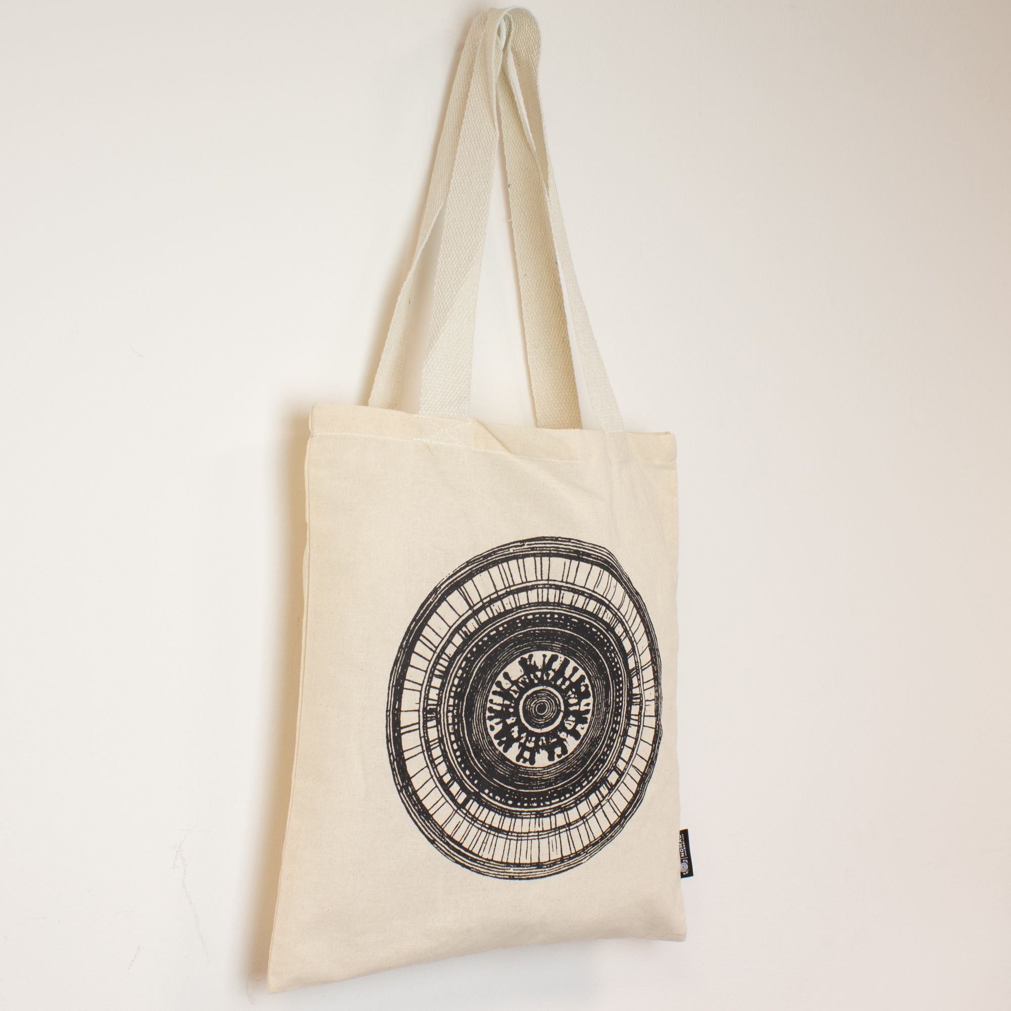 Nomad Sari Iconic Basic Tote Bag - Urban Mandala - Natural 4oz