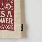 Nomad Sari Iconic Toni Tote Bag - Love is a Super Power - Natural 10oz