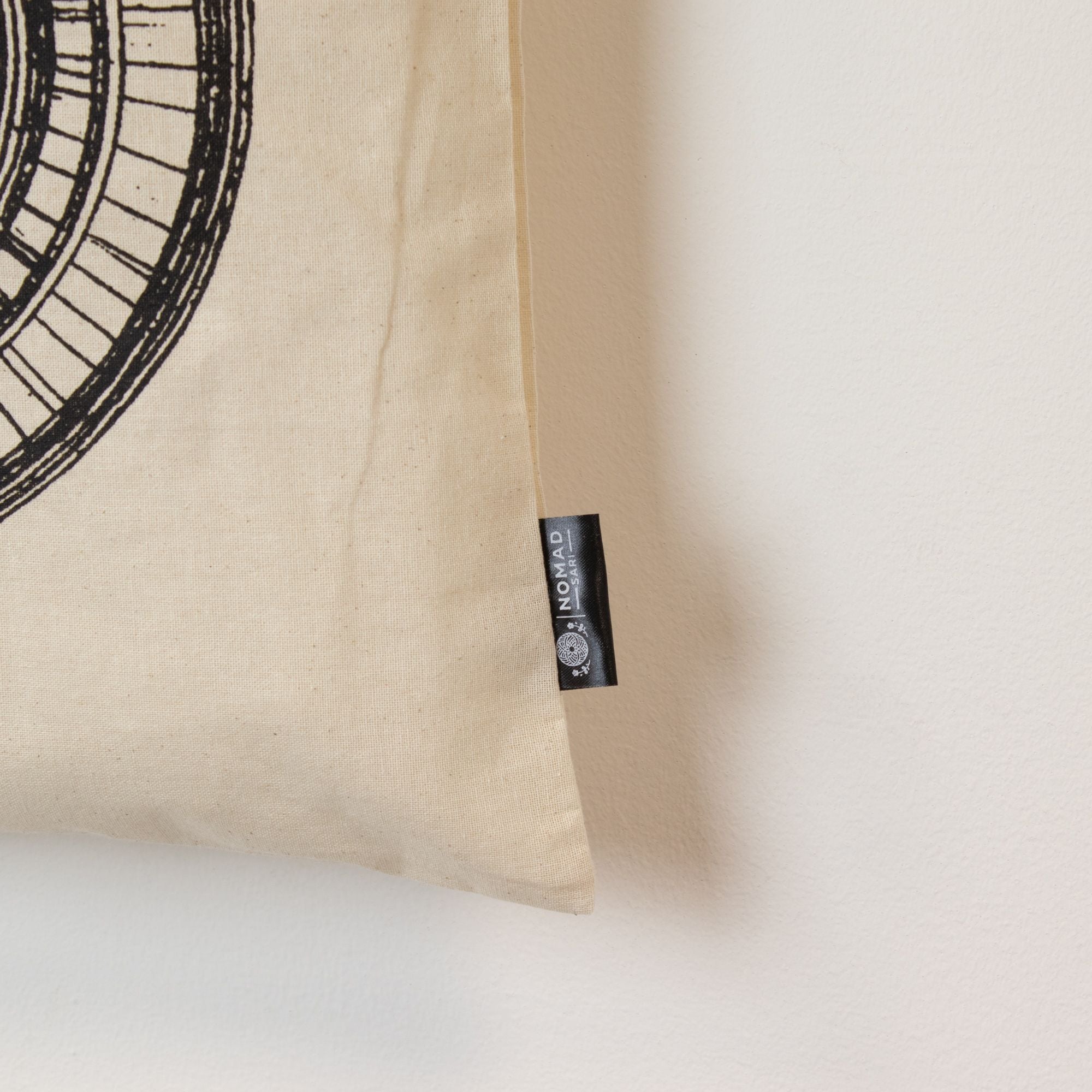 Nomad Sari Iconic Basic Tote Bag - Urban Mandala - Natural 4oz