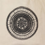 Nomad Sari Iconic Basic Tote Bag - Urban Mandala - Natural 4oz