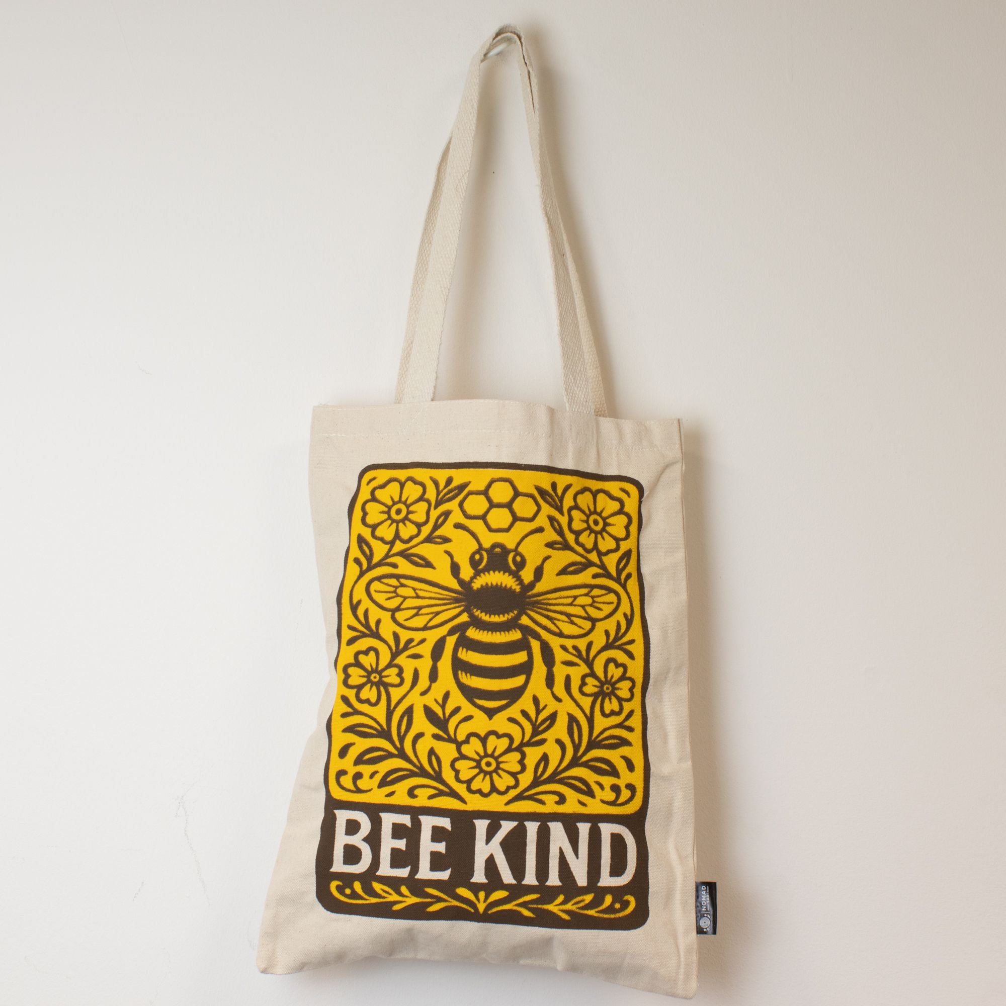 Nomad Sari Iconic Toni Tote Bag - Bee Kind - Natural 10oz