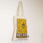 Nomad Sari Iconic Toni Tote Bag - Bee Kind - Natural 10oz