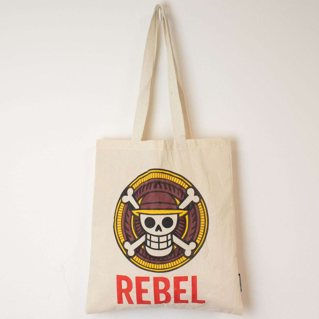 Nomad Sari Iconic Basic Tote Bag - REBEL - Natural 4oz