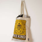 Nomad Sari Iconic Toni Tote Bag - Bee Kind - Natural 10oz