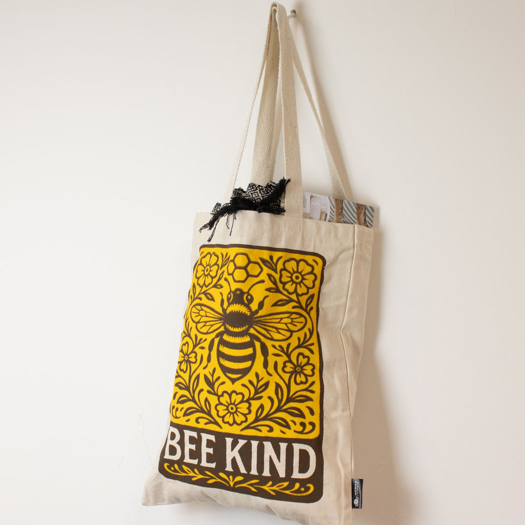 Nomad Sari Iconic Toni Tote Bag - Bee Kind - Natural 10oz