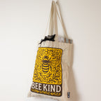 Nomad Sari Iconic Toni Tote Bag - Bee Kind - Natural 10oz