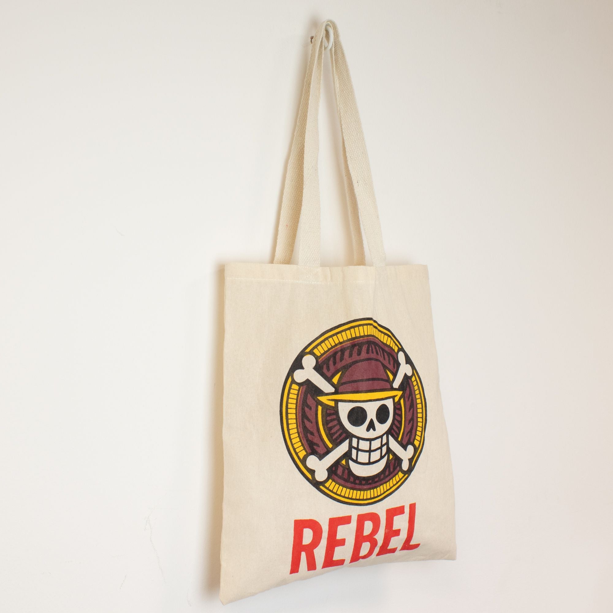 Nomad Sari Iconic Basic Tote Bag - REBEL - Natural 4oz
