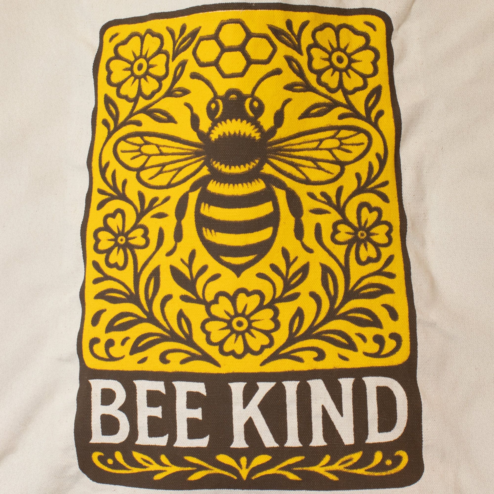 Nomad Sari Iconic Toni Tote Bag - Bee Kind - Natural 10oz