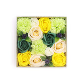 Artisan Square Box | Spring Celibrations | Yellow & Greens