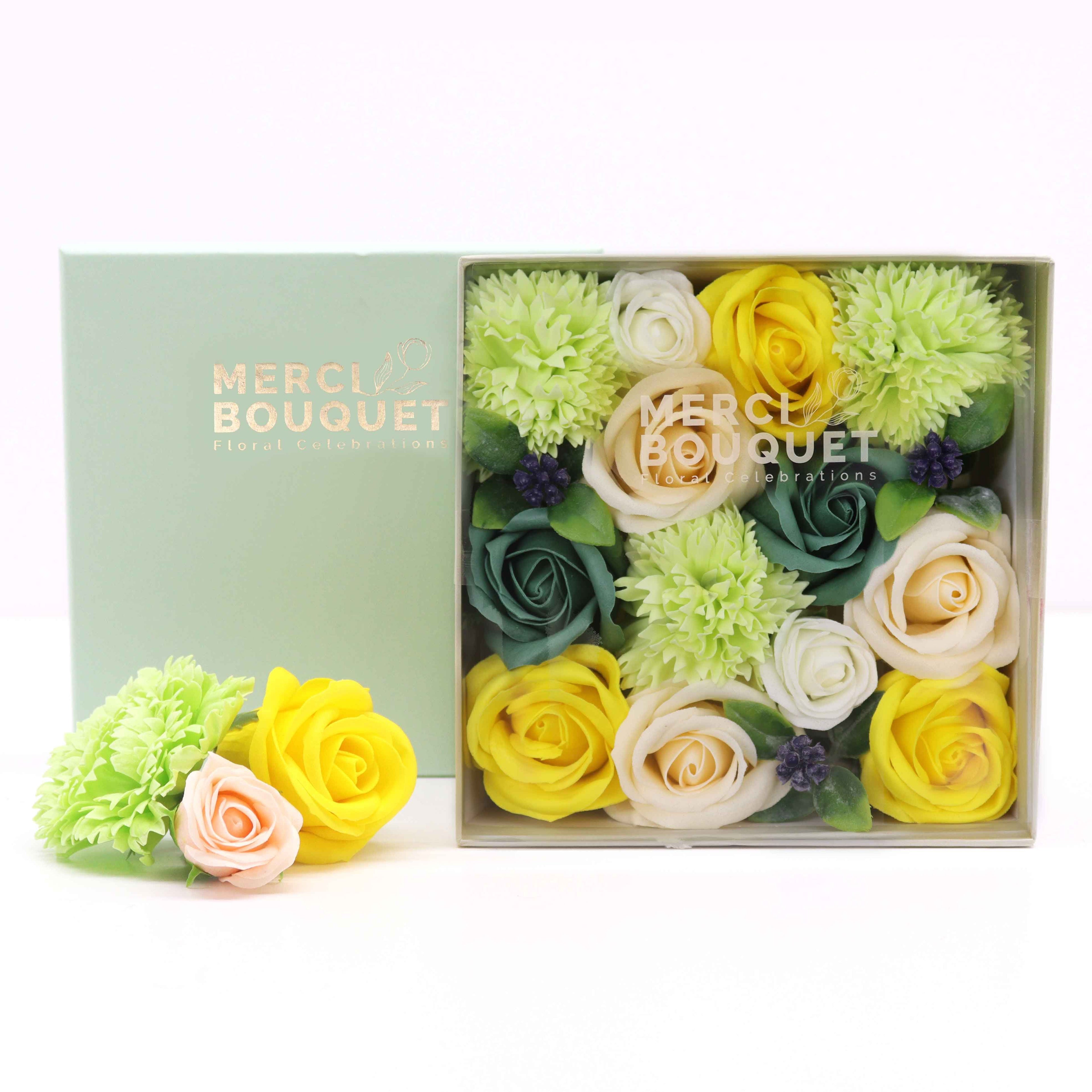 Artisan Square Box | Spring Celibrations | Yellow & Greens