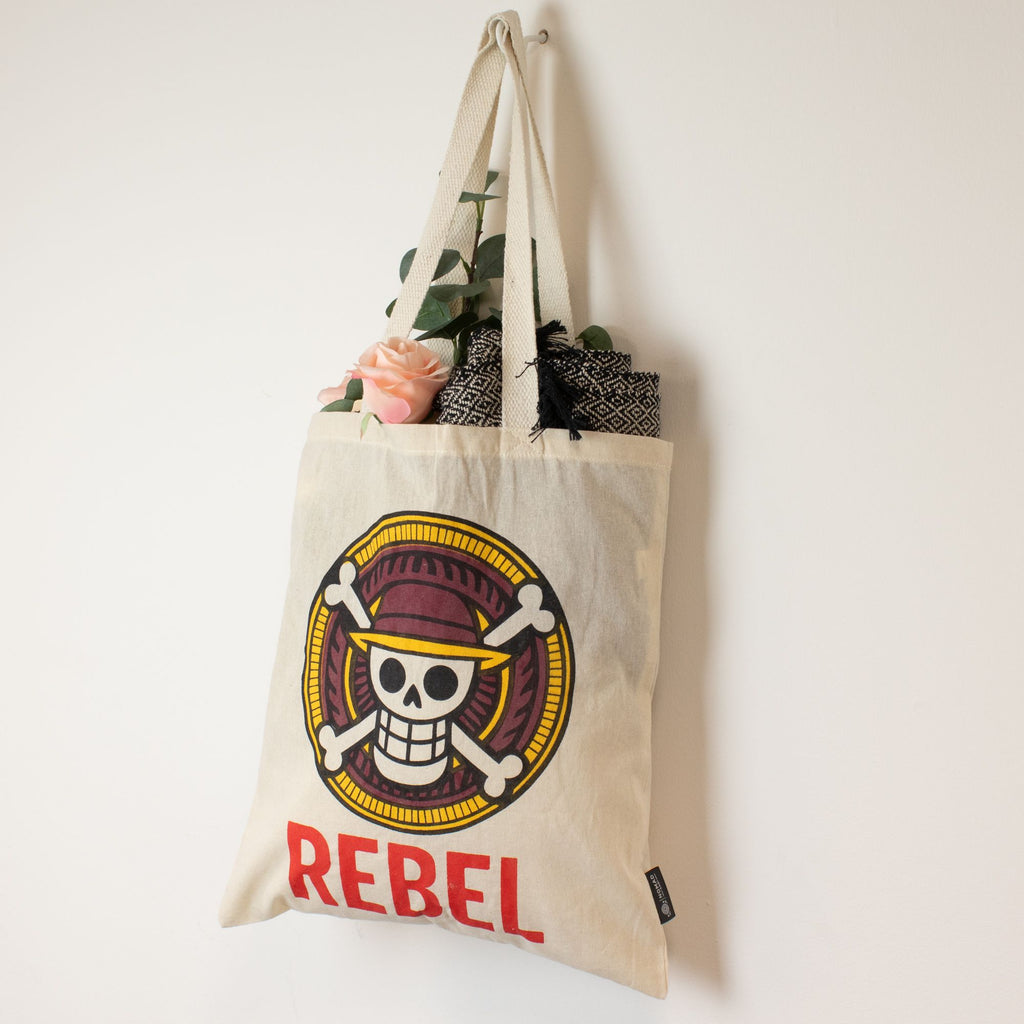 Nomad Sari Iconic Basic Tote Bag - REBEL - Natural 4oz